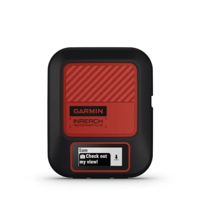 Abbildung von Garmin inReach Messenger Plus Satelliten Kommunikationsgerät mit Multimedie Nachrichten, 2 Wege Kommunikation, Verschicken und Empfangen von Fotos, Akkulaufzeit bis zu 25 Tage