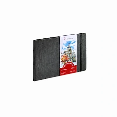 Abbildung von Hahnemühle Aquarellbuch, 200 g/m², feine Körnung, 30 Blatt, naturweiß, DIN A5 Landschaftsformat