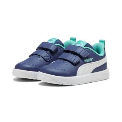Abbildung von Puma Courtflex V3 Sneaker low für Kinder, Größe: 20, Blue crystal/white/aquatic Schuhe