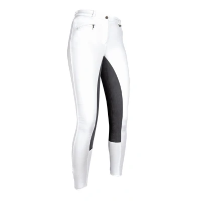 Abbildung von HKM Reithose Basic Belmtex Grip 3/4 Besatz Weiß/schwarz 40