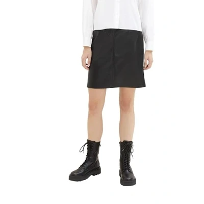 Abbildung von TOM Tailor Alinienrock, Damen, Größe: 38, Deep black