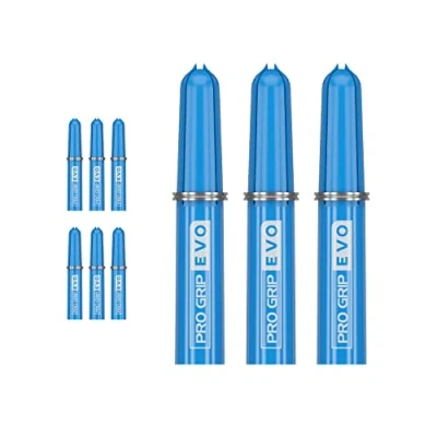 Abbildung von Target Darts 3 x Sets Blau Pro Grip Evo Nylon Tops Dartschäfte 9 In Total
