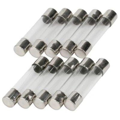Abbildung von 10er Packung SeKi Feinsicherung 0,315A (315mA), 6x30mm, Träge; Glassicherung 250V