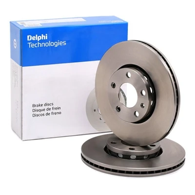 Abbildung von DELPHI BG2745 Bremsscheibe 288 25 5 Belüftet geölt unbehandelt ohne Radlager, ABS Sensorring AUDI: A4 B5 Avant, B7 A6 C5 Avant