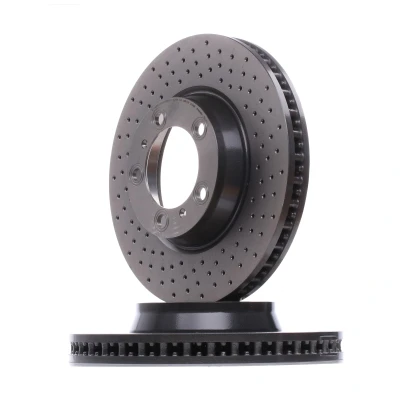 Abbildung von BREMBO COATED DISC LINE 09.C877.11 Bremsscheibe 330 34 5 gelocht/innenbel. beschichtet hochgekohlt mit Schrauben PORSCHE: 911 Convertible, Coupe