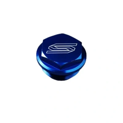 Abbildung von SCAR Bremszylinder deckel HINTEN kompatibel mit SHERCO SER SEFR 125 250 300 450 10 23 Blau