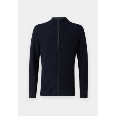 Abbildung von TOM Tailor Structured Jacket Strickjacke, Herren, Größe: 3XL, Navy melange