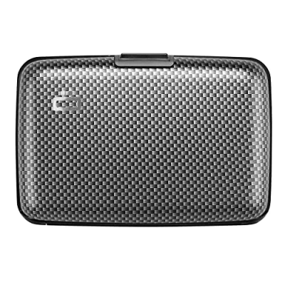 Abbildung von Ögon Card Holder Stockholm Carbon Taffeta Print