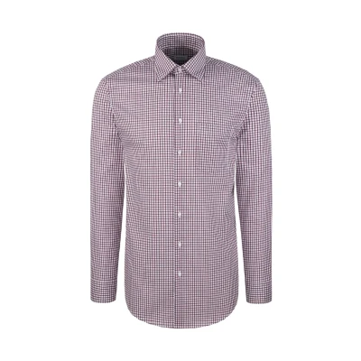 Abbildung von seidensticker Businesshemd »Schwarze Rose«, Regular 1/1 Covered Button Down Kragen Karo