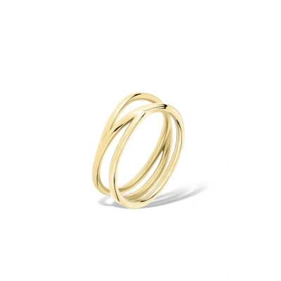 Abbildung von Liebeskind Berlin Ring LJ 1625 R 54 aus Edelstahl in IP Gold