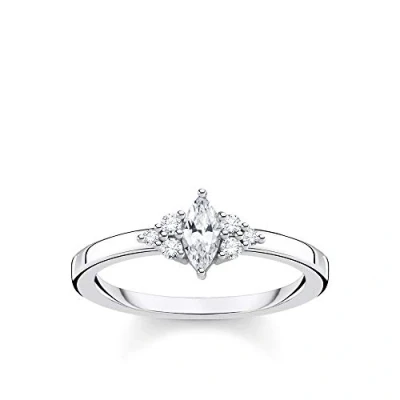Abbildung von THOMAS SABO Ring Vintage weiße Steine Silber 925 Sterling TR2325 051 14 58