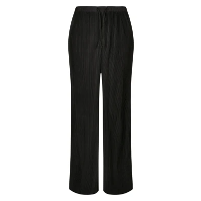Abbildung von Urban Classics Plisse Stoffhose, Damen, Größe: XS, Black