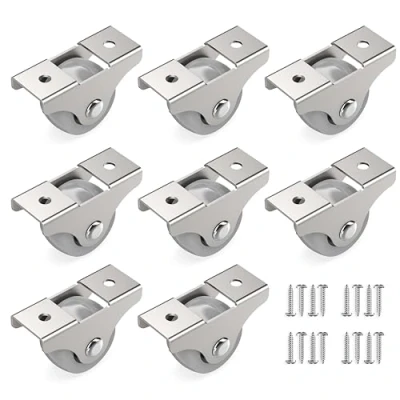 Abbildung von RAVN HAMAN 8er Set Möbelrollen 25 mm Minirollen bis 10 kg pro Rad Kleine Bockrollen für Innenmöbel Kastenbockrollen mit geringem Rollwiderstand Transportrollen