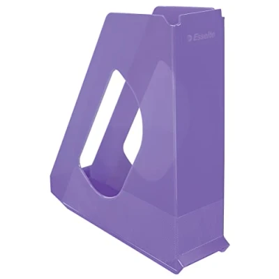 Abbildung von Esselte Zeitschriftenordner, A4 Papierablage Für Dokumente, Kataloge und Broschüren, Zuhause/Büro, Zur Schreibtischorganisation, Colour&#039;Breeze Serie, Lavendel, 628456