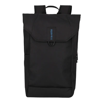 Abbildung von Travelite Handgepäck Rucksack, Laptop Rucksack 17,3 Zoll mit zusätzlichem Tabletfach, PATHWAY Fold, Tagesrucksack aus recyceltem Polyester Magnetverschluss, Aufsteckfunktion, 48 cm, 24 Liter