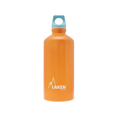 Abbildung von Laken Futura Alu Trinkflasche Schmale Öffnung Schraubdeckel mit Schlaufe 0,6L, Orange