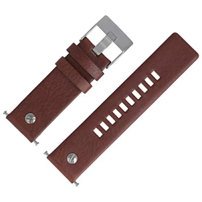 Abbildung von Diesel Uhrenarmband 24mm Leder Braun DZ 7258