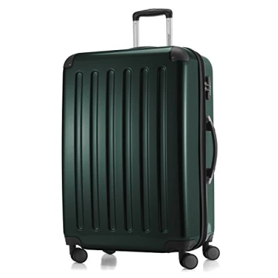 Abbildung von HAUPTSTADTKOFFER Alex Großer Hartschalen Koffer, 4 Doppel Rollen, Trolley, Rollkoffer, Reisekoffer, Volumenerweiterung, 75 cm, 119 Liter, Waldgrün