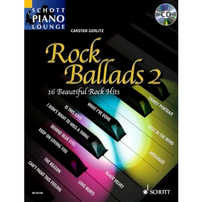 Abbildung von Rock Ballads 2: 16 Beautiful Hits. Klavier. (Schott Piano Lounge)
