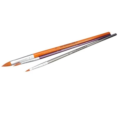 Abbildung von Eulenspiegel 955512 Profi Pinselset, Rundpinsel Größe 3, Katzenzungenpinsel 2 und 8