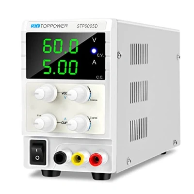 Abbildung von Labornetzteil 0 60V / 5A Labornetzgerät DC Regelbar für Laborunterricht, Elektronikreparatur, Heimwerken, Automobilelektronik und Galvanik