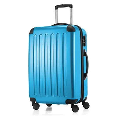 Abbildung von HAUPTSTADTKOFFER Alex Mittelgroßer Hartschalenkoffer, 4 Rollen, Koffer, Trolley, Rollkoffer, Reisekoffer, Volumenerweiterung, 65 cm, 74 Liter, Cyanblau