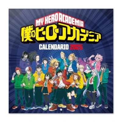 Abbildung von Grupo Erik Wandkalender 2025 My Hero Academia 30,5 x cm quadratischer Kalender 2025, Wandplaner Familienplaner Manga