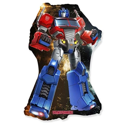 Abbildung von Ballonim Luftballon Optimus Prime Transformers XXL Riesenballon ca. 75 cm Dekoration zum Geburtstag Folienballon Happy Birthday Deko