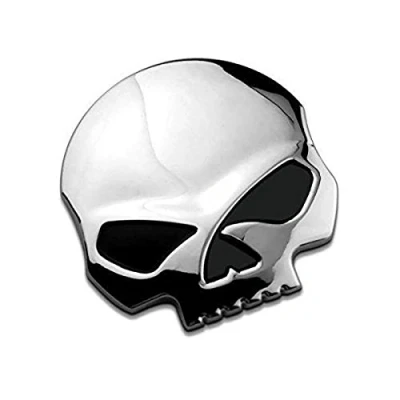 Abbildung von 3D Skull Aufkleber Motorrad 7 * 6.8cm Schädel Emblem Auto Kofferraum Styling Zubehör Abziehbilder