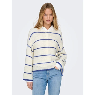 Abbildung von ONLY Rundhalspullover »ONLGEENA 7/8 STRIPE O NECK KNT NCA«
