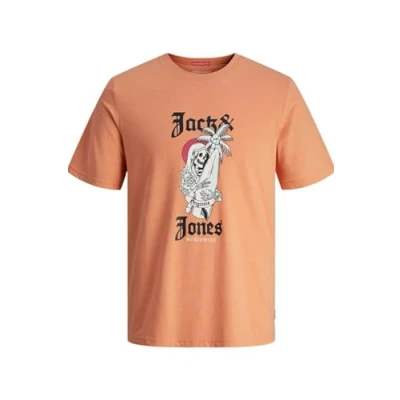 Abbildung von JACK&amp;JONES Herren JORCOCONUT SKULL Tee SS CREW NECK T Shirt, Canyon Sunset, M