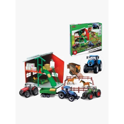 Abbildung von Bburago Farmland 1:43 Spielset Stall