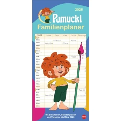 Abbildung von Pumuckl Familienplaner 2025: Meister Eder und der freche Kobold sind zurück! Terminkalender mit 5 Spalten nostalgischen Illustrationen aus dem TV Serienklassiker 80er Jahre