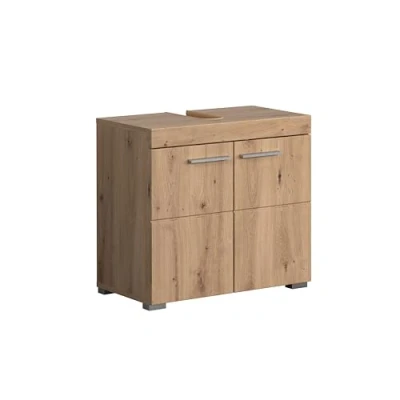 Abbildung von trendteam smart living Waschbeckenunterschrank Unterschrank Bad Amanda Aufbaumaß (BxHxT) 60 x 56 34 cm Farbe Asteiche 139330192