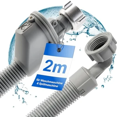 Abbildung von Bomann® Aquastop Wasserschlauch für Geschirrspüler und Waschmaschine 2m Waschmaschinenschlauch 3/4 Zoll Zulaufschlauch &amp; Spülmaschine mit Wasserstop Waschmaschinenanschluss