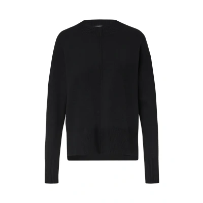 Abbildung von comma casual identity MIT Biesen Strickpullover, Damen, Größe: 40, Schwarz