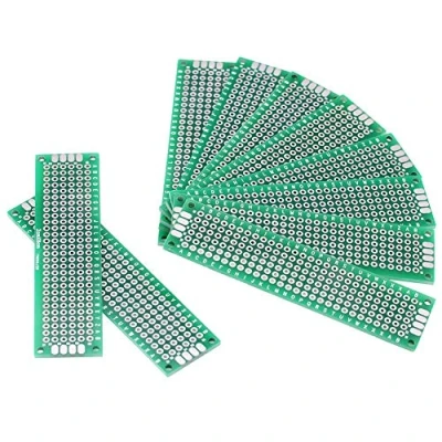 Abbildung von 10 Stück 2cm x 8cm Doppelseiten verzinnt Prototyping DIY Löten Universal PCB Circuit Board