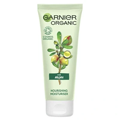 Abbildung von Garnier Crème, mit Aloe Vera &amp; Arganöl, Naturkosmetik, Argan Reichhaltige Feuchtigkeitspflege, Bio, 1 x 50 ml