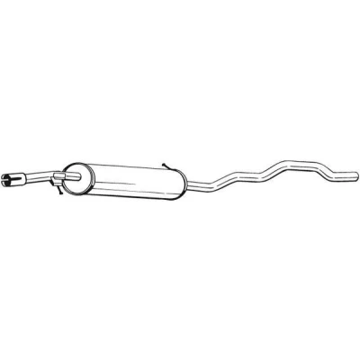 Abbildung von BOSAL 285 515 Mittelschalldämpfer FORD: Galaxy Mk1 MPV, SEAT: Alhambra I, VOLKSWAGEN: Sharan I