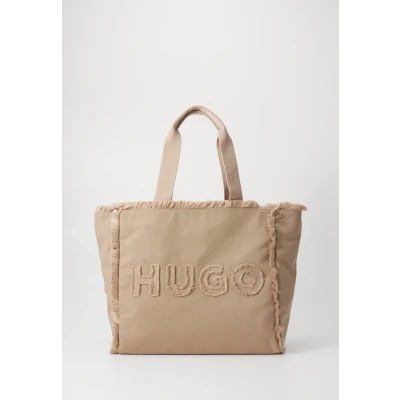 Abbildung von HUGO Becky TOTE Shopping Bag, Damen, Größe: One Size, Dark beige