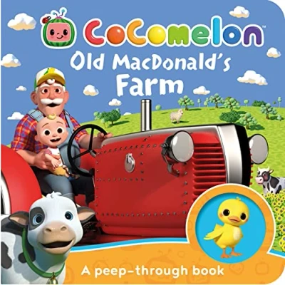 Abbildung von Cocomelon: Old MacDonald’s Farm: A peep through book: Learn fun animal sounds with JJ and Grandpa in this interactive illustrated board book for kids aged 1, 2, 3 4 years