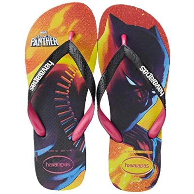 Abbildung von Havaianas Top Marvel Flip Flops Unisex, Schwarz/Rosa Elektrisch, 33/34 EU