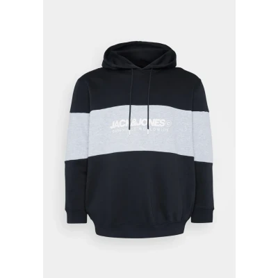 Abbildung von Jack &amp; Jones Jjelegacy Blocking HOOD Kapuzenpullover, Herren, Größe: 3XL, Black