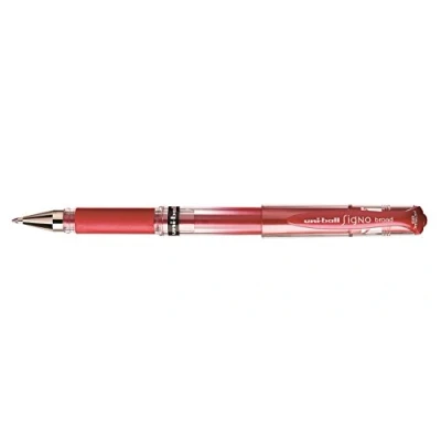 Abbildung von uni ball 146822 Gelroller UM 153, broad, 1,0 mm, rot metallic, 1 Stück