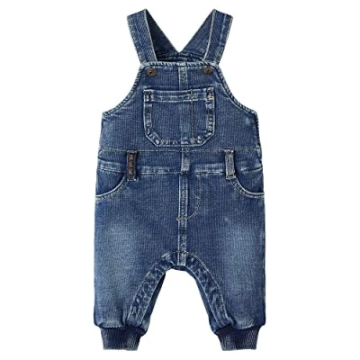 Abbildung von Name it Nbmbundo Dnmtruebos Latzhose für Kinder, Größe: 56, Blue denim