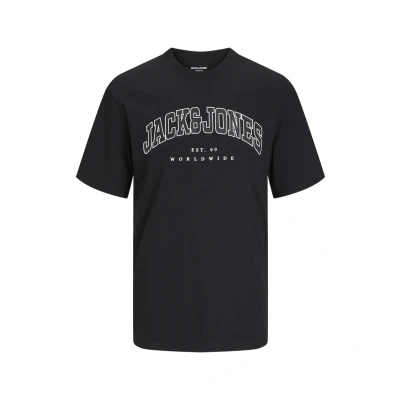 Abbildung von Jack &amp; Jones Tshirt print, Herren, Größe: Small, Schwarz