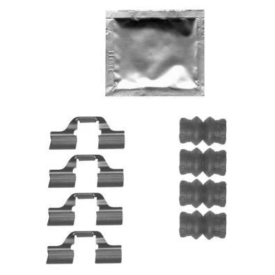 Abbildung von HELLA 8DZ 355 205 361 Zubehörsatz, Scheibenbremsbelag RENAULT: Talisman Grandtour, GRAND SCENIC 4, TOYOTA: Avensis I Saloon
