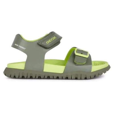 Abbildung von Geox Jungen J Fusbetto Bo Sandal, Military Lime, 35 EU