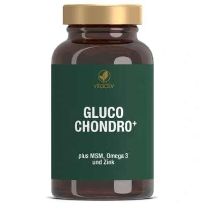 Abbildung von GLUCO CHONDRO PLUS, einzigartige Zusammensetzung aus Glucosamin, Chondroitin, MSM, Omega 3 und Zink, für Erhalt der Knochen etc. (90 Tabletten)