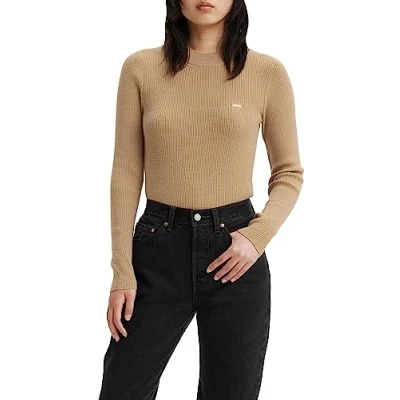 Abbildung von Levi&#039;s CREW Strickpullover, Damen, Größe: XS, Travertine